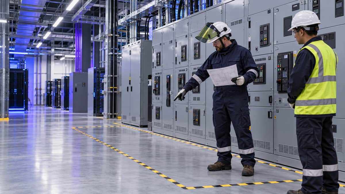 Arc Flash Boundary Walkthrough: What New Data Center Electricians Should Verify Before Energized Work